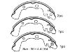 剎車蹄片 Brake Shoe Set:7251-78041