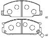 Bremsbelagsatz, Scheibenbremse Brake Pad Set:04465-14061