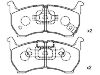 Bremsbelagsatz, Scheibenbremse Brake Pad Set:GA97-49-280