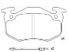 Bremsbelagsatz, Scheibenbremse Brake Pad Set:77 01 202 213