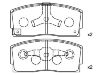 Bremsbelagsatz, Scheibenbremse Brake Pad Set:04491-87101