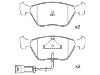 Bremsbelagsatz, Scheibenbremse Brake Pad Set:6 744 007