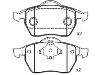 Bremsbelagsatz, Scheibenbremse Brake Pad Set:8D0 698 151 A