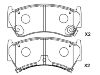 Bremsbelagsatz, Scheibenbremse Brake Pad Set:41060-0M892