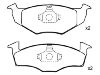 Bremsbelagsatz, Scheibenbremse Brake Pad Set:140 698 151 B