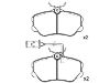 Bremsbelagsatz, Scheibenbremse Brake Pad Set:0060 760 121