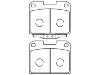 Plaquettes de frein Brake Pad Set:MB895303